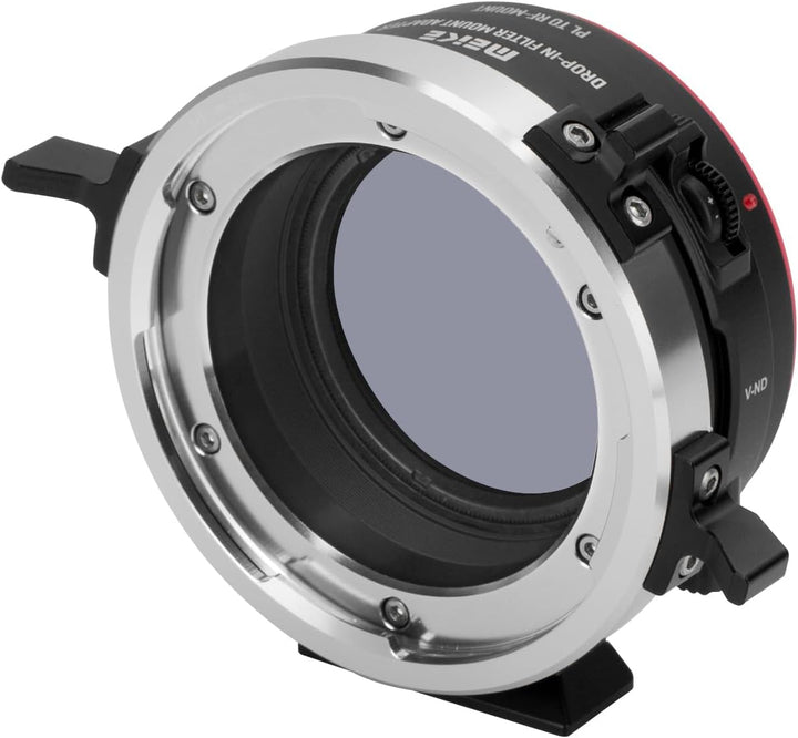 Meike MK-PLTRF-C VND Manueller Fokus Objektivadapter mit Drop-In Variable ND und Klar UV Filter Konv