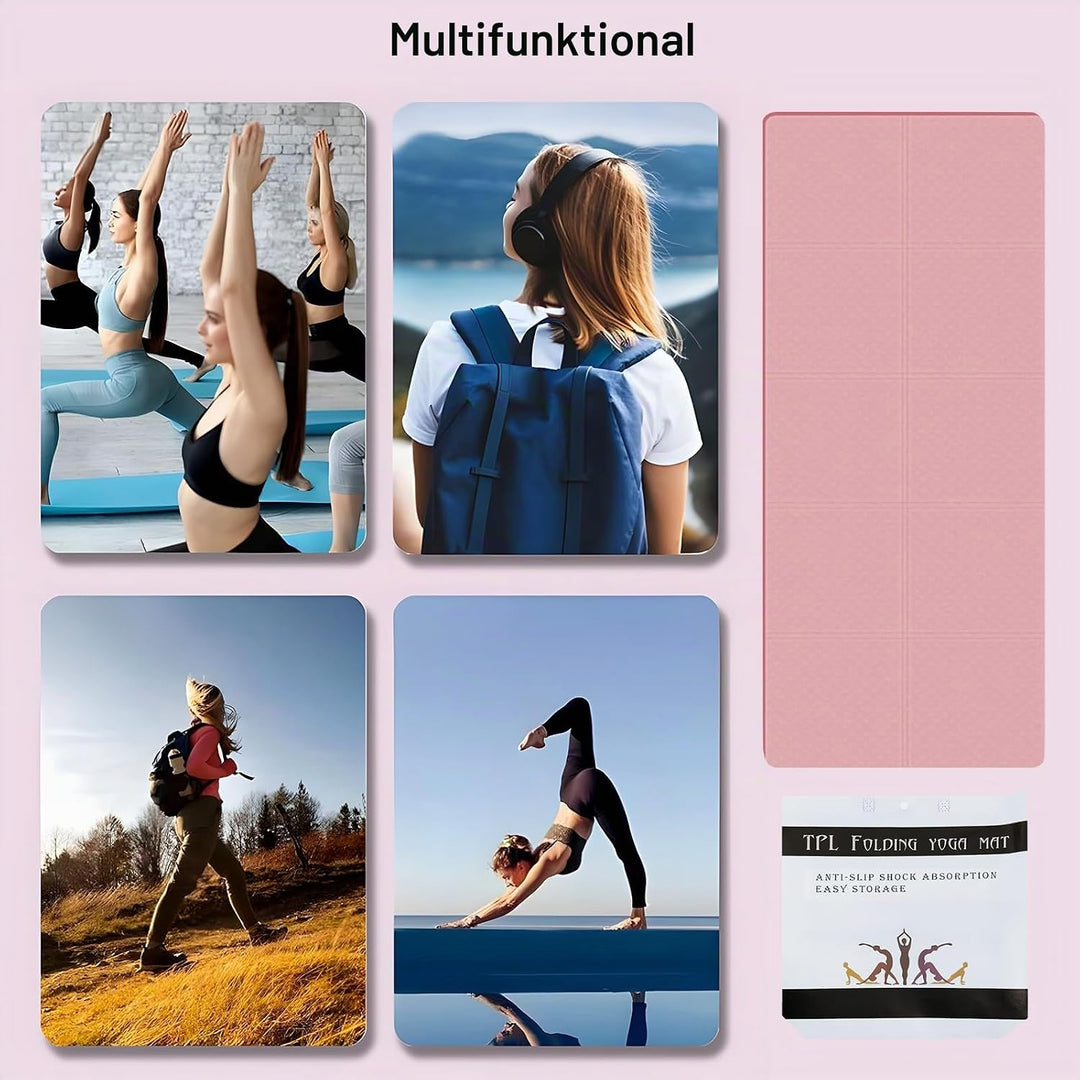 Gymnastikmatte, Yogamatte Rutschfest, Yogamatte, Sportmatte, Fitnessmatte, Gymnastikmatte, Trainings