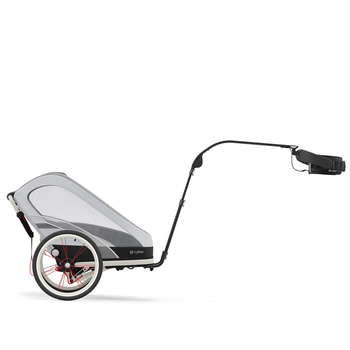 Cybex Hands-free Running Kit für Multisport-Anhänger ZENO, Inkl. Zugstange und Hüftgurt, Schwarz, Ru