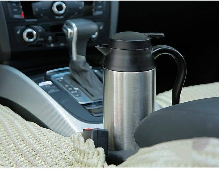 750ml Auto Wasserkocher 12V Reisewasserkocher Edelstahl, Elektrischer Wasserkocher für Heisswasser K