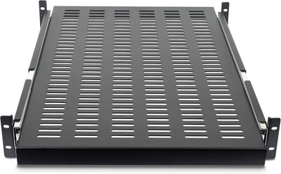 StarTech.com 2 HE Schiebefachboden für Server Rack Montage - Einstellbare Einbautiefe von 51 bis 74