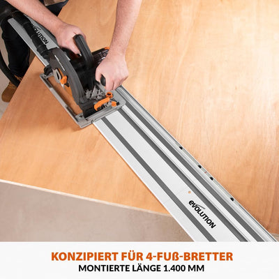 Evolution ST1400-G2 Führungsschiene Kreissägen Universal passend für die meisten Marken Makita, Meta