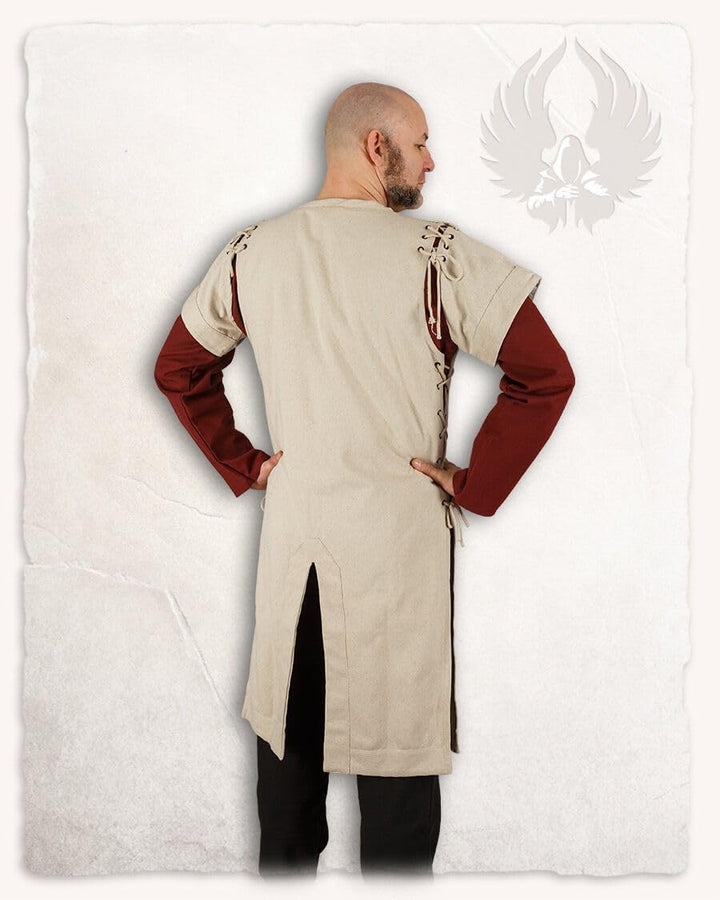 MYTHOLON Hermann Wappenrock Kampfrock Canvas, Natur, L, Mittelalter, LARP, Cosplay, Wikinger Natur L