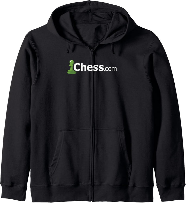 Chess.com Classic Logo Online Chess Site Fan T-Shirt - Dunkel Kapuzenjacke