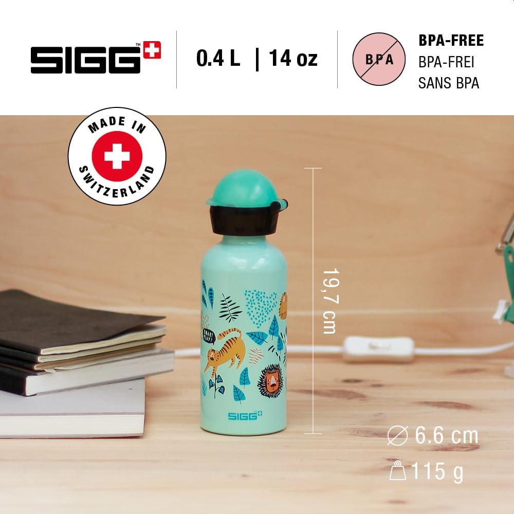 SIGG - Alu Trinkflasche Kinder - KBT - Auslaufsicher - Federleicht - BPA-frei - Klimaneutral Zertifi