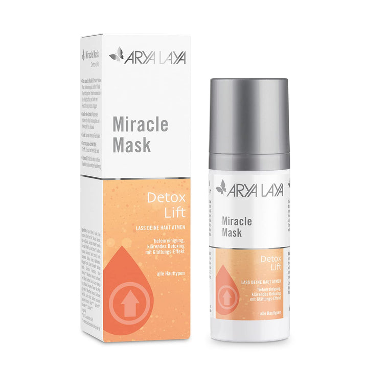 ARYA LAYA Miracle Mask Detox Lift, 50 ml: Gesichtsmaske zur Tiefenreinigung, klärendes Detoxing mit
