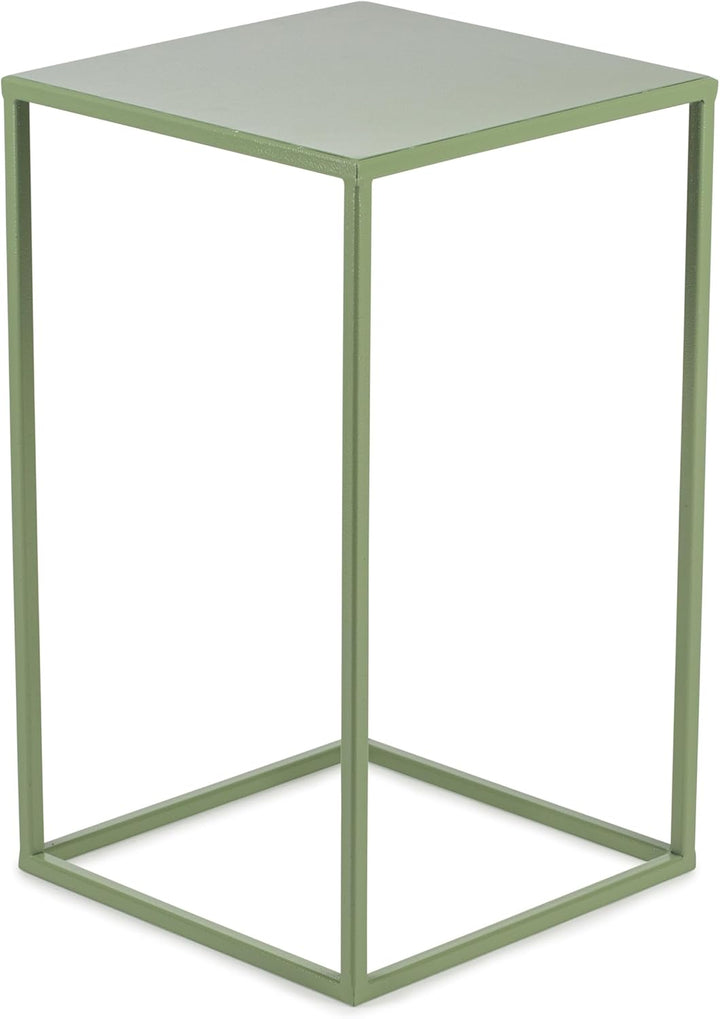 Blumenständer Metall Grün 40 cm Hoch - Solider und Robuster Blumenhocker Metall - Pflanzenständer fü