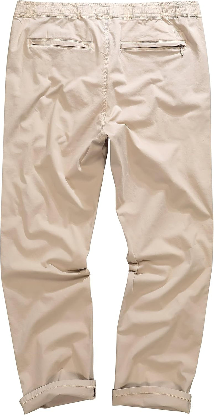 JP 1880 Herren Chino Flexnamic, Schlupfbund, Praktische Taschen, Regular Fit Hose 6XL Grosse Grössen