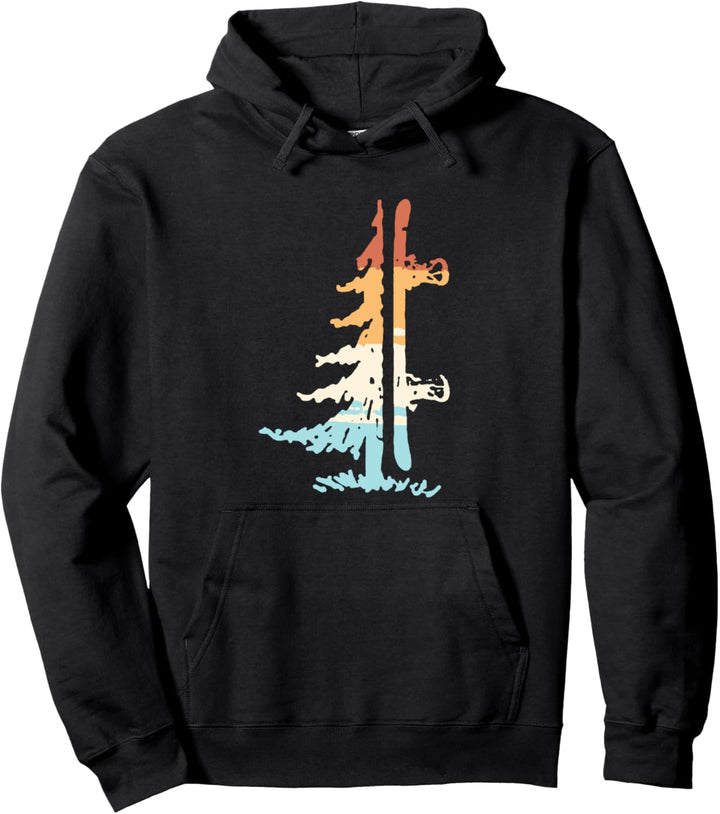 Snowboard Retro Baum Pullover Hoodie