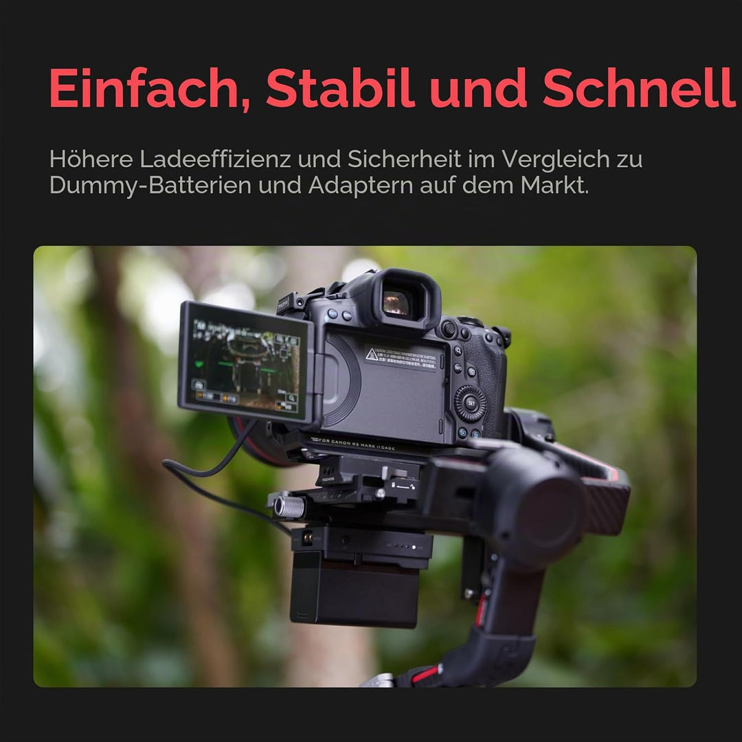 Accsoon TOPRIG BP-A Akkuplatte für EOS BP-A Typ Akkus, 30 W PD-Ausgang, 60 W Max für EOS Cinema Kame