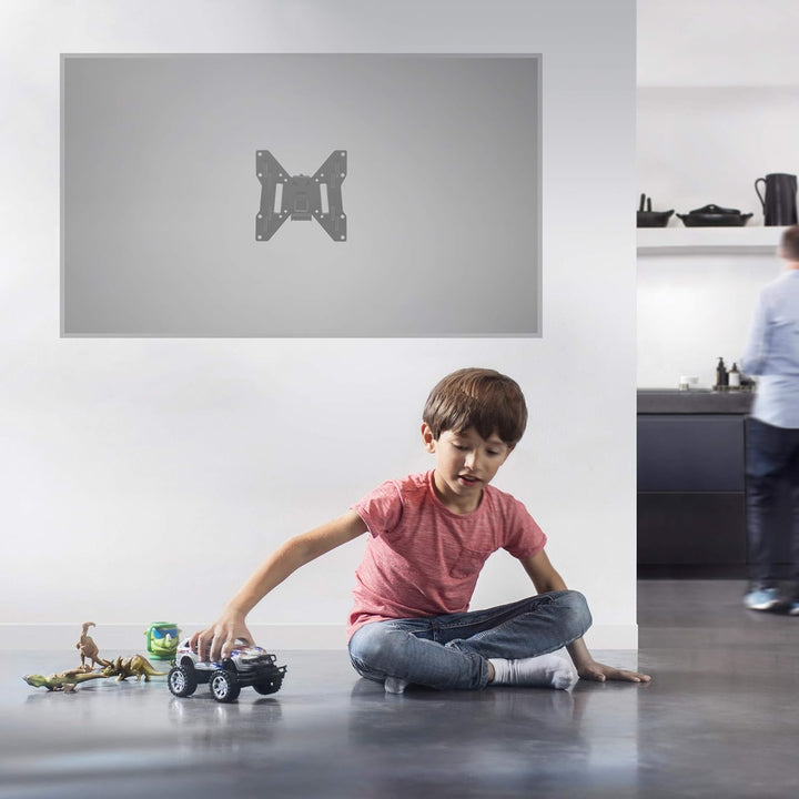 One For All TV-Wandhalterung - Neigbar Fernseher Halterung - Curved 4K OLED QLED LED Flachbildfernse