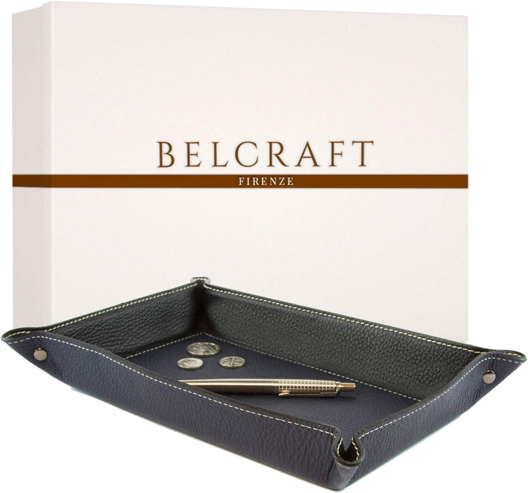 BELCRAFT Luni Taschenleerer Leder, Handgearbeitet in klassischem italienischem Stil, Ordentlich Tabl