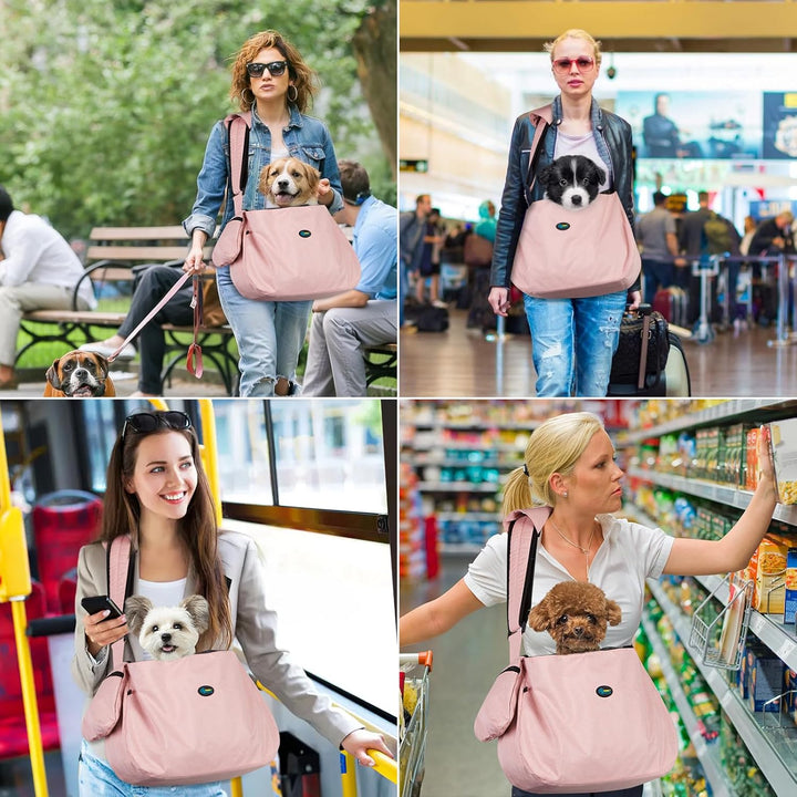 Ownpets Hundetragetasche Bis 11kg Mit Schulterpolster und Fronttasche, Sling, Tragetücher für Hunde,