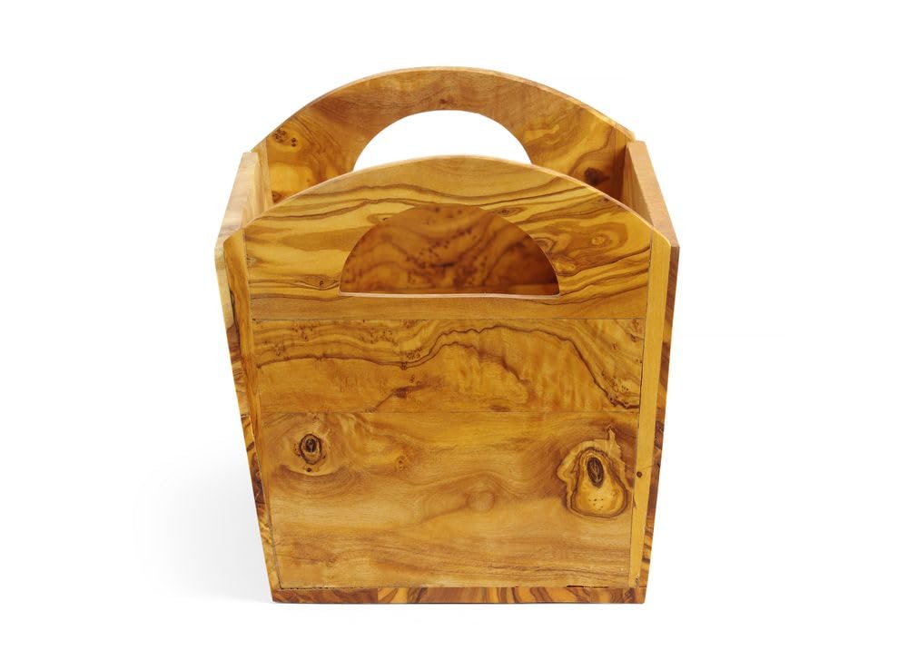 HENDI Brotkasten, aus Olivenholz, Brot-Box, Brotbox, ca. 245x198x(H)194mm