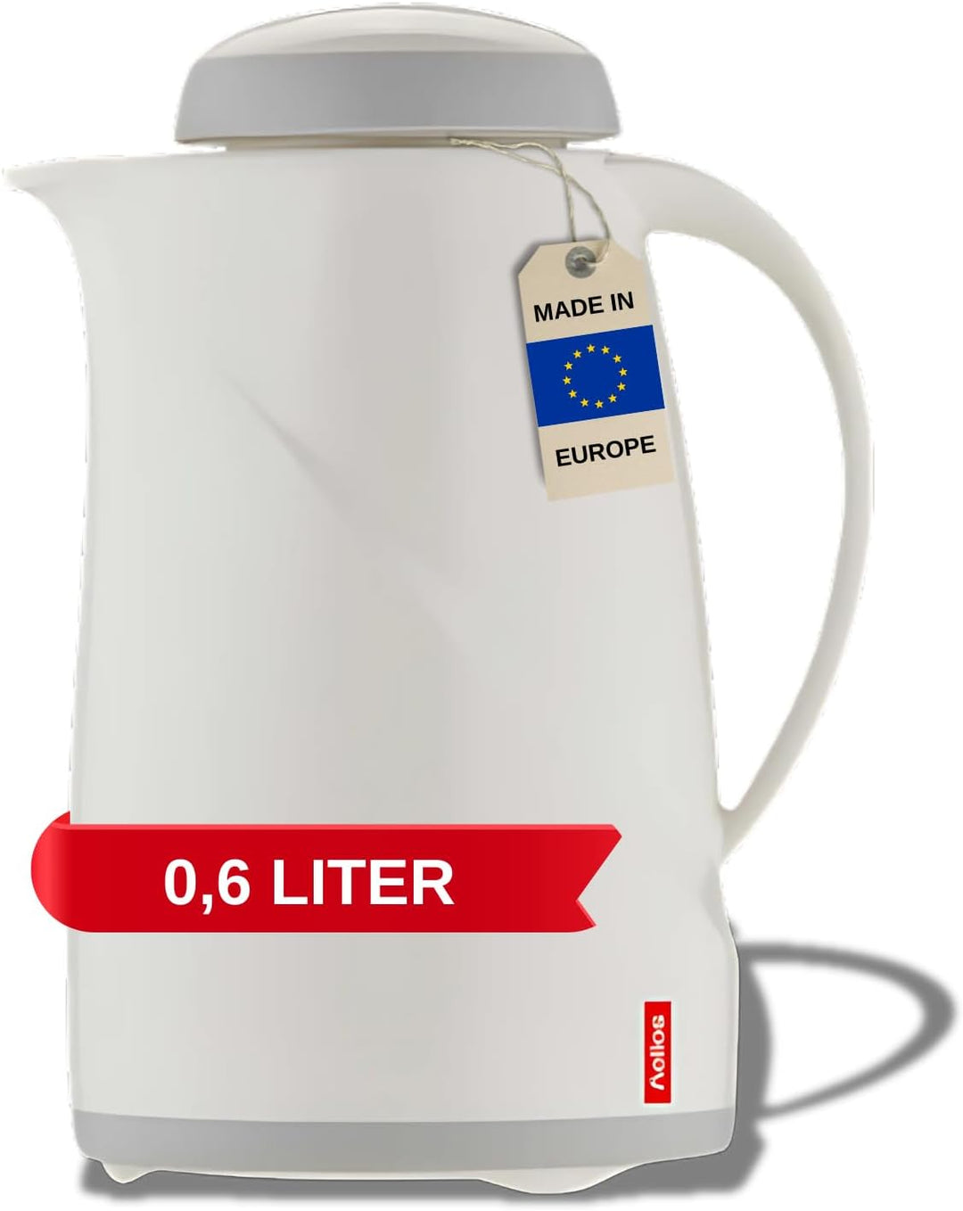 Helios Wave Kunststoff-Isolierkanne, weiss, 0,6 Liter Weiss 0,6 Liter, Weiss 0,6 Liter