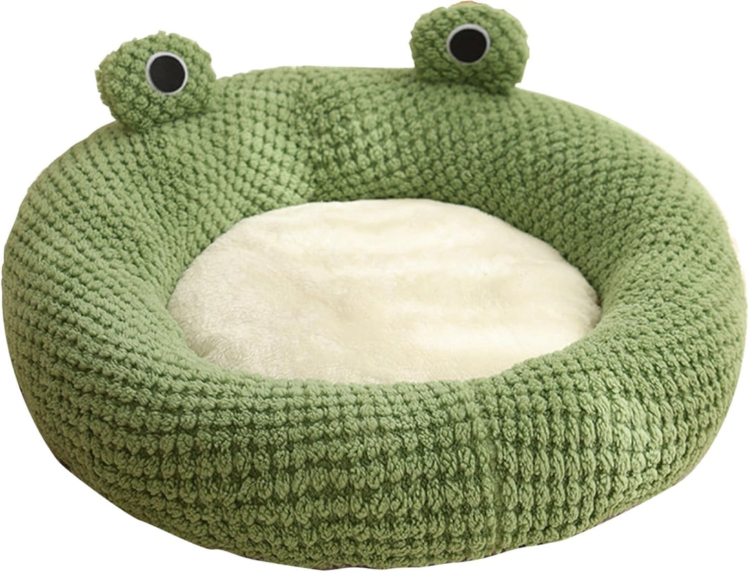 Froschkatze Bett mit Kapuze Langer winterer Winter Wärme geschlossener Katzenbett süsse Cartoon Nich