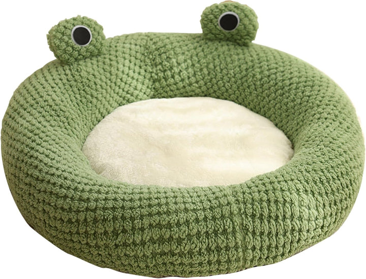 Froschkatze Bett mit Kapuze Langer winterer Winter Wärme geschlossener Katzenbett süsse Cartoon Nich