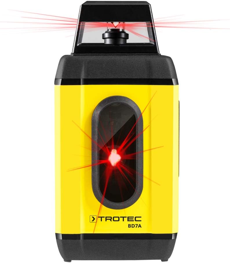 TROTEC Rotationslaser BD7A – selbstnivellierend, 360°-Laserlinie, Kreuzlinienlaser, 3 Modi, Li-Ion-A
