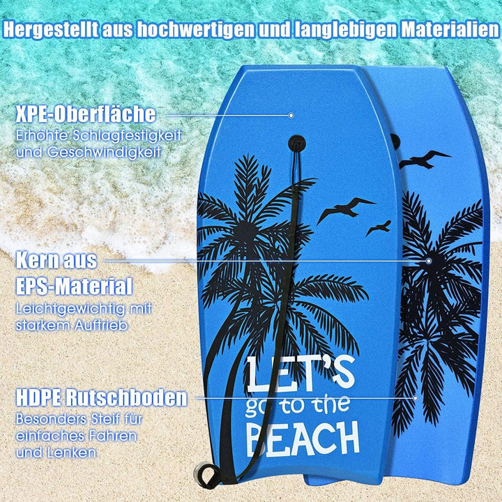 COSTWAY Bodyboard, Schwimmbrett Schwimmboard, Surfbrett Kinder und Erwachsene, Surfboard, Sup-Board