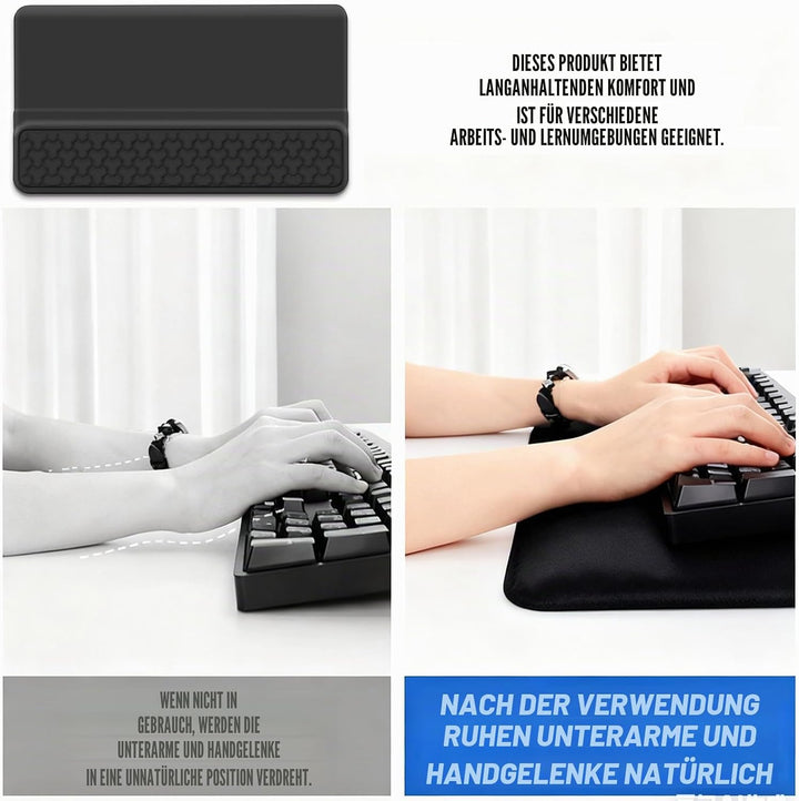 Handauflage Tastatur Tastaturständer mit Handballenauflage, Ergonomischer Handgelenkauflage Tastatur