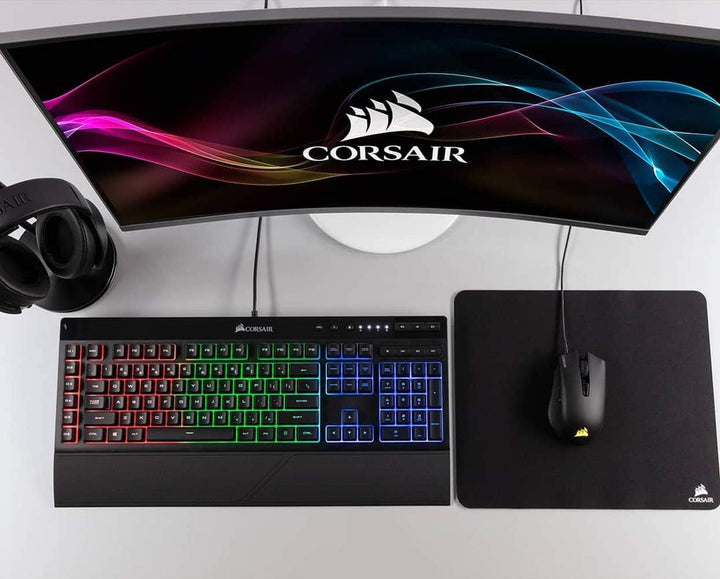 Corsair MM100 Gaming Mauspad (Medium, Tuchfläche) schwarz Schwarz 320L x 270B mm Standard, Schwarz 3