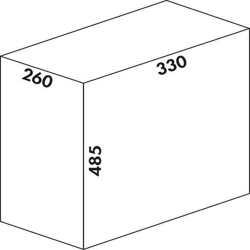 WESCO Abfallsammler, Metall, Grau, 26 x 47 cm 26 x 47 x cm, 26 x 47 x cm