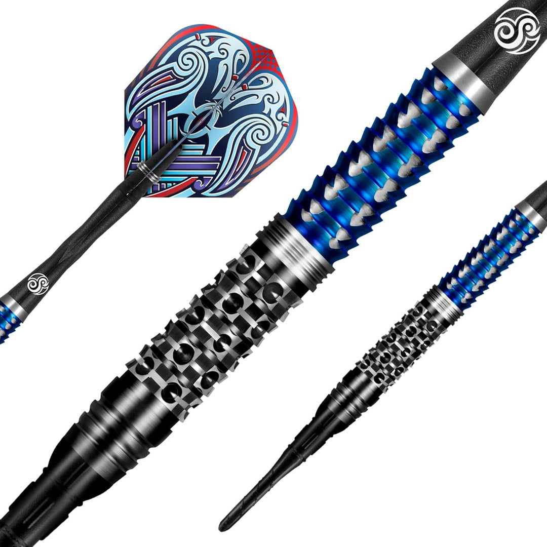 Shot Soft Darts Boris Koltsov Viking Raven 90% Tungsten Softtip Darts Softdart Dartpfeile (18 Gramm)