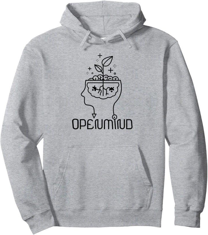 OPEN MIND Pflanzenkopf Pullover Hoodie