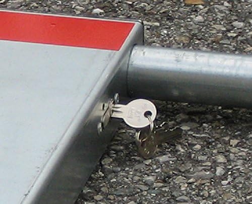 Mannus Parkplatz Sperrbügel TUB 2020, Parkplatzabsperrung, Stahl feuerverzinkt – B:78cm, H:47,5cm, M