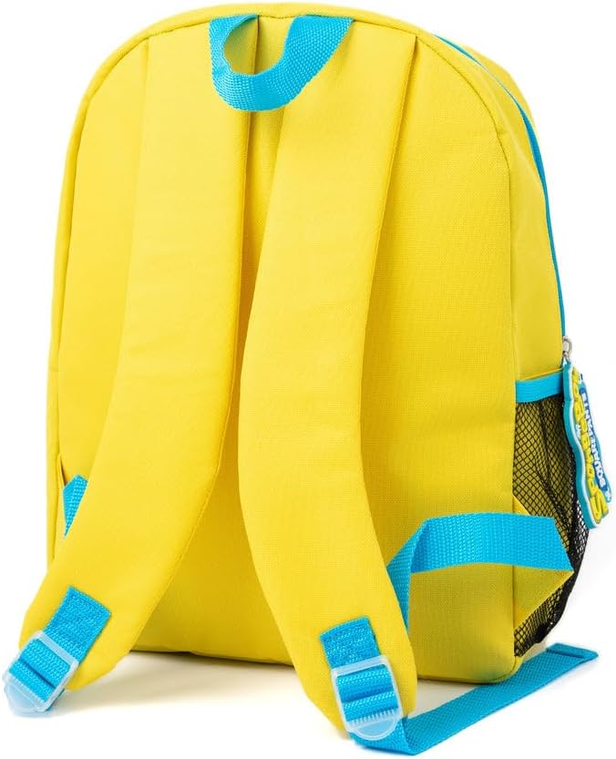 SPONGEBOB SQUAREPANTS Rucksack für Kinder, Blau/Gelb, Schultasche, Patrick Gary, Merchandise, Federm