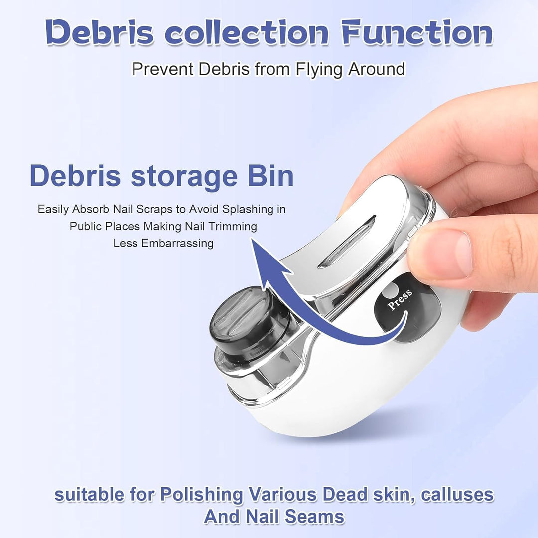 Elektrischer Nagelknipser, 4-in-1 Automatischen Nagelknipser, Electric Nail Clipper für Dicke Nägel