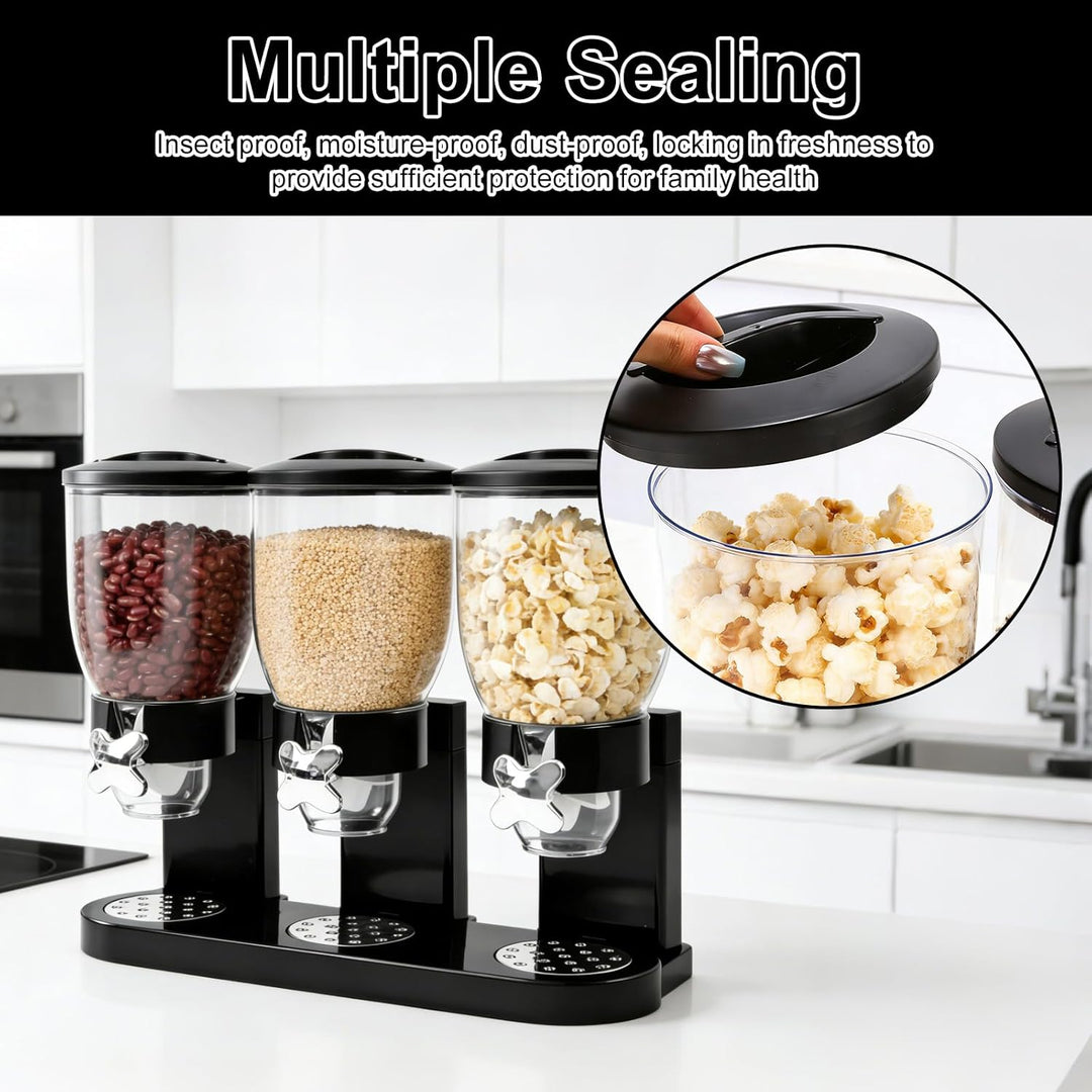 Cereal Dispenser Countertop 2L, Lebensmittelspender aus Kunststoff,Cereal Dispenser & Cornflakes Spe