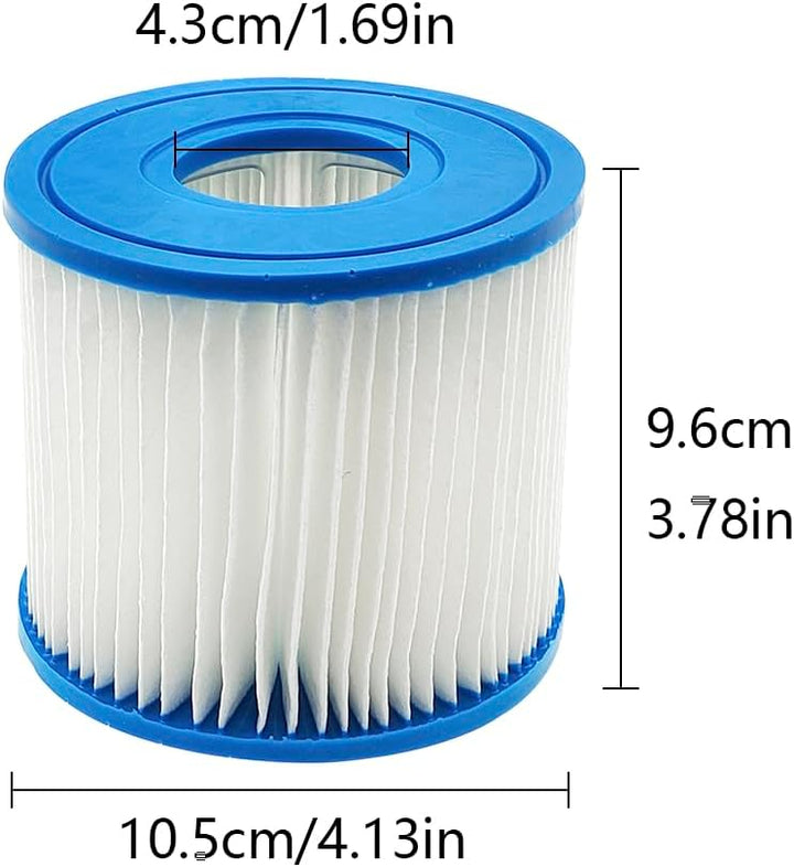 YanBan 4 Stück Whirlpool-Filter für Summer Escapes Filter, für Typ D, Ersatzfilterkartusche für Summ