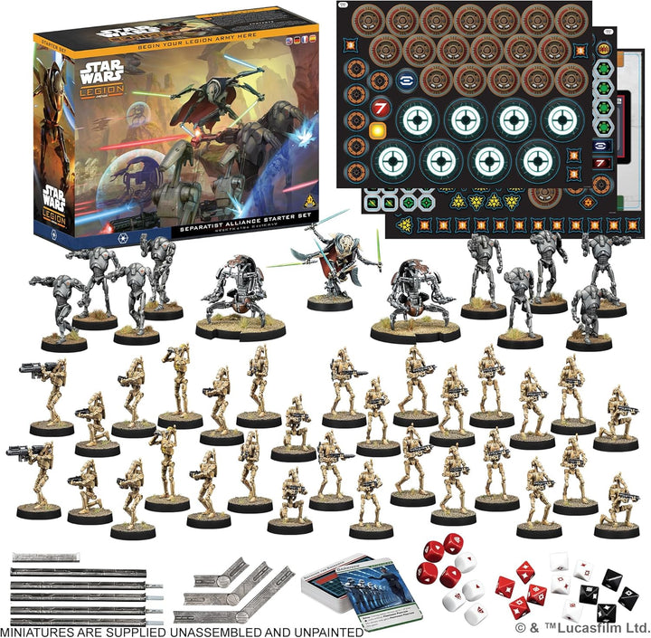 Asmodee, Star Wars: Legion – Separatist Alliance Starter Set (Separatistenallianz-Starterset), Atomi