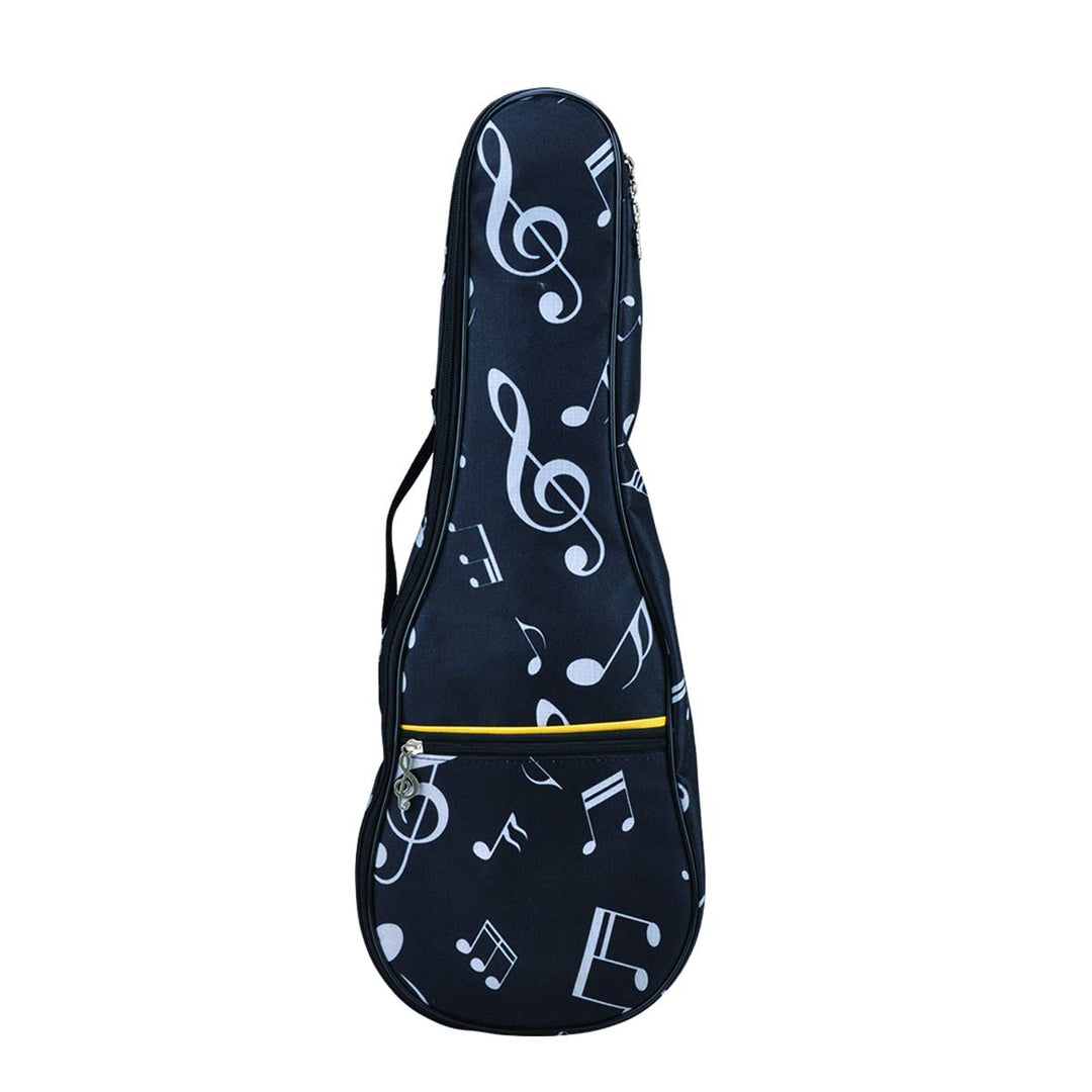 Ukulele Bag Case,21" Waterproof Oxford Musical Note Case Single Shoulder Backpack with Adjustable St