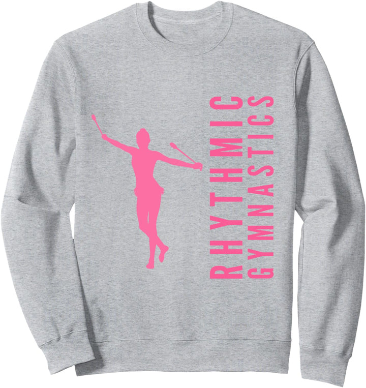 Rhythmische Sportgymnastik Gymnastin mit Keulen Gymnastik Sweatshirt