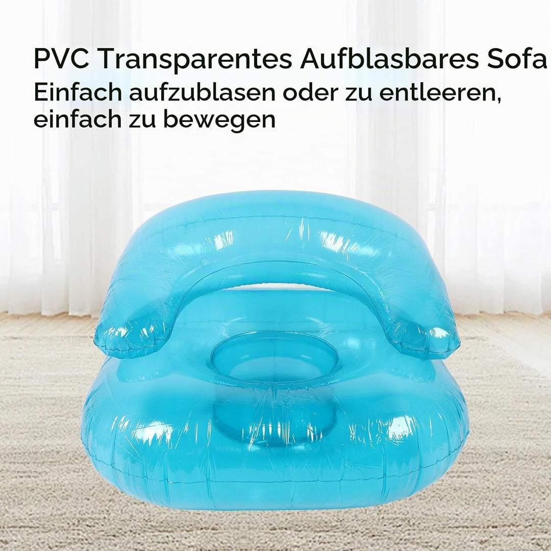 Transparenter Ergonomischer Blow -up -Stuhl, Verbesserung des Wohnraums Einzigartiger Aufblasbarer S