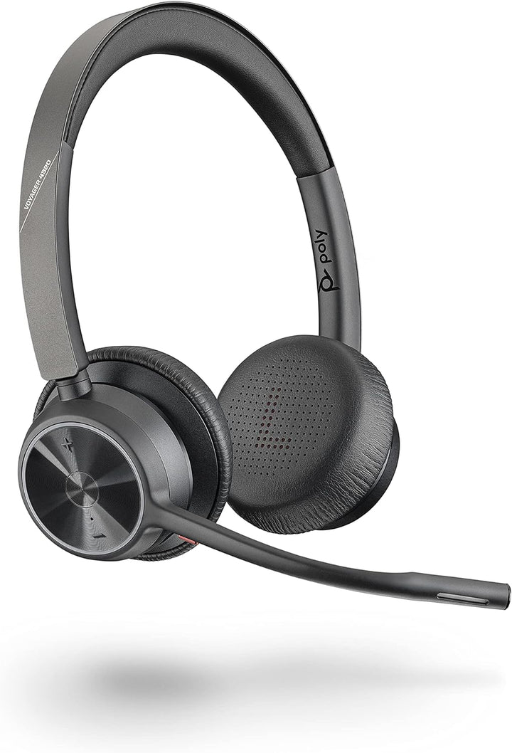 Plantronics Poly – schnurloses Voyager 4320 UC-Headset – Kopfhörer mit Mikrofonarm – USB-C-Bluetooth