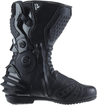 Protectwear Motorradstiefel Racing aliue, Wasserabweisend aus Leder mit aufgesetzten Hartschalenprot