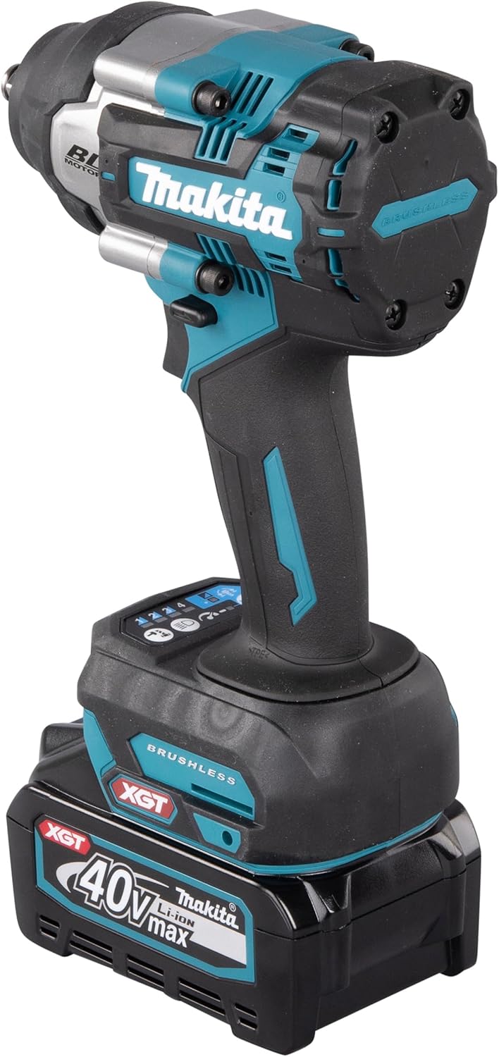 Makita TW007GM201 Akku-Schlagschrauber 40V max. / 4,0 Ah, 2 Akkus + Ladegerät im MAKPAC, Petrol mit