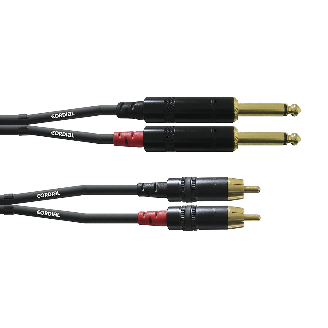 Cordial CFU 0.6 PC Cinch-Klinkekabel 0,6 m 60 CM Mehrfarbig, 60 CM Mehrfarbig