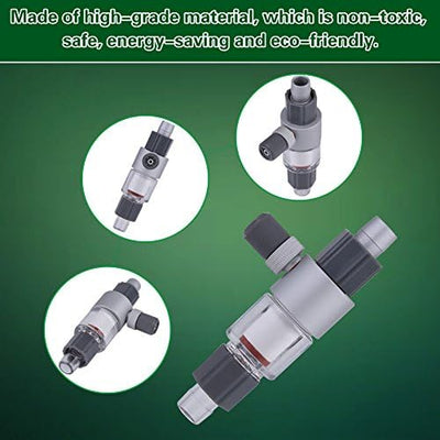 Aquarium CO2 Diffusor Metall Acryl Kohlendioxid Diffusor CO2 Diffusor Aquarium Zubehoer mit Muttern