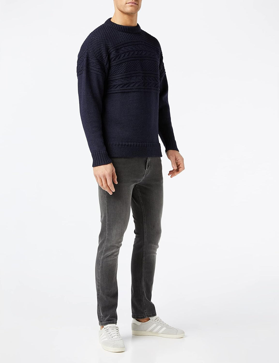 Nauticalia Crew Neck Guernsey Navy L, Navy L