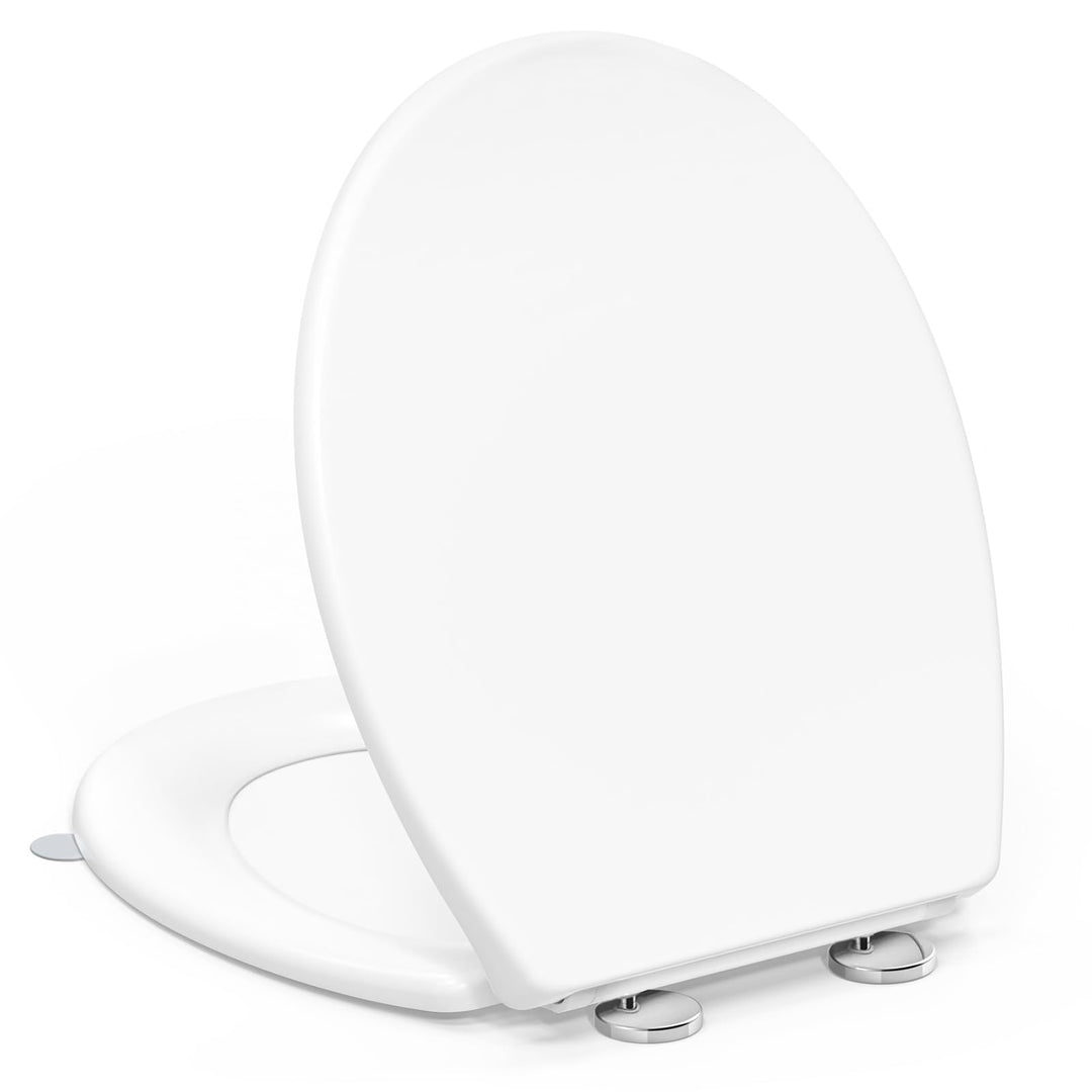 WC Sitz mit Absenkautomatik O-Form, YEAUPE PRO Toilettendeckel mit Puller Lid, Toilettensitz mit Qui