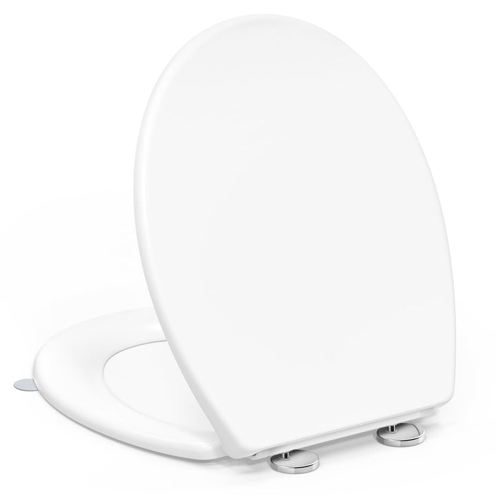 WC Sitz mit Absenkautomatik O-Form, YEAUPE PRO Toilettendeckel mit Puller Lid, Toilettensitz mit Qui