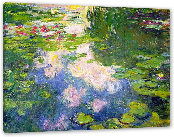 Claude Monet - Seerosen II als Leinwandbild / Grösse: 100x70 cm / Wandbild / Kunstdruck / fertig bes