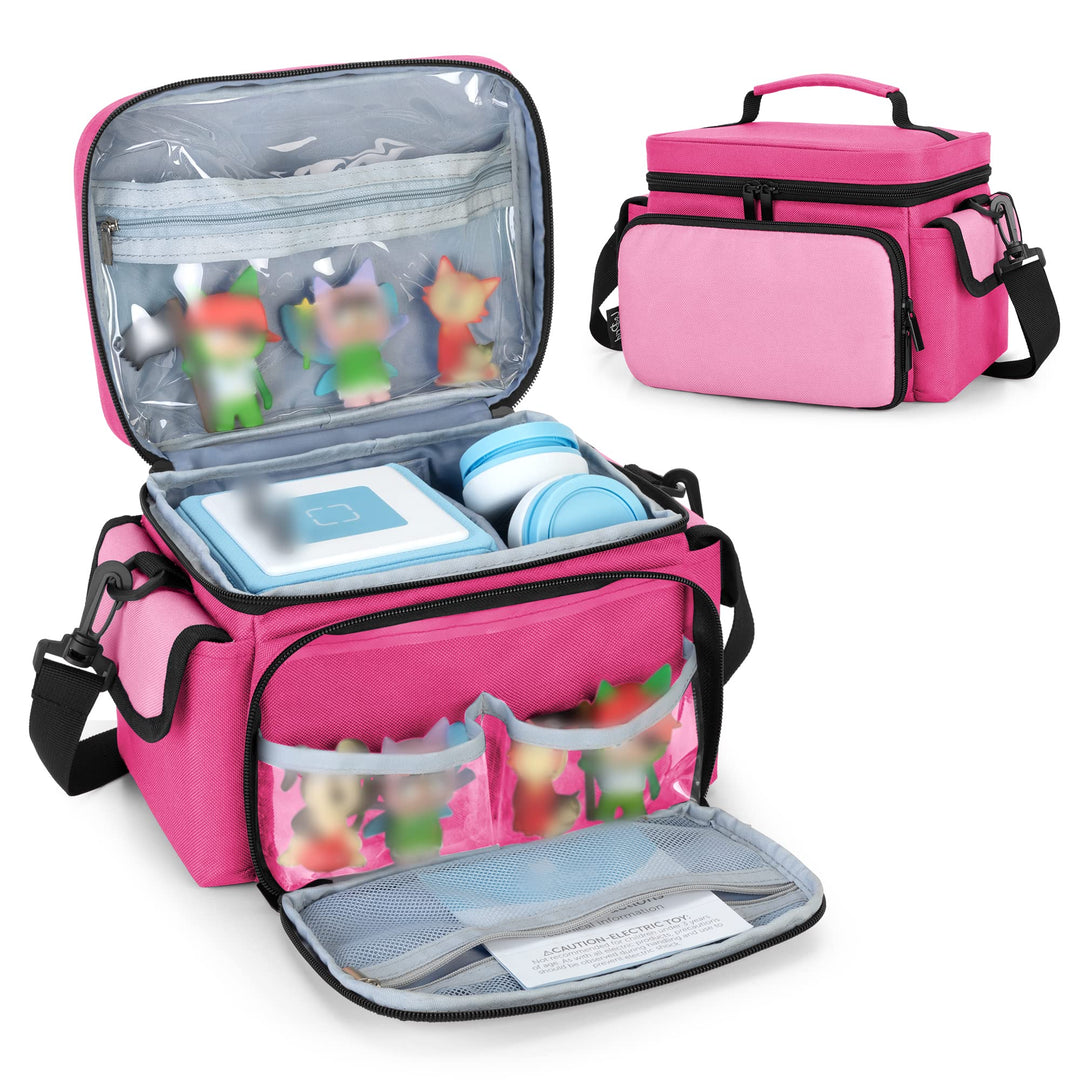 LoDrid Hülle kompatibel mit Toniebox, tragbare Tasche für Audioplayer Starter-Set mit Griff und Schu