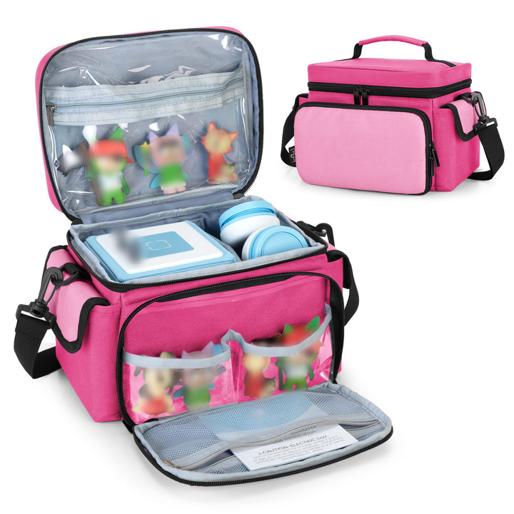 LoDrid Hülle kompatibel mit Toniebox, tragbare Tasche für Audioplayer Starter-Set mit Griff und Schu