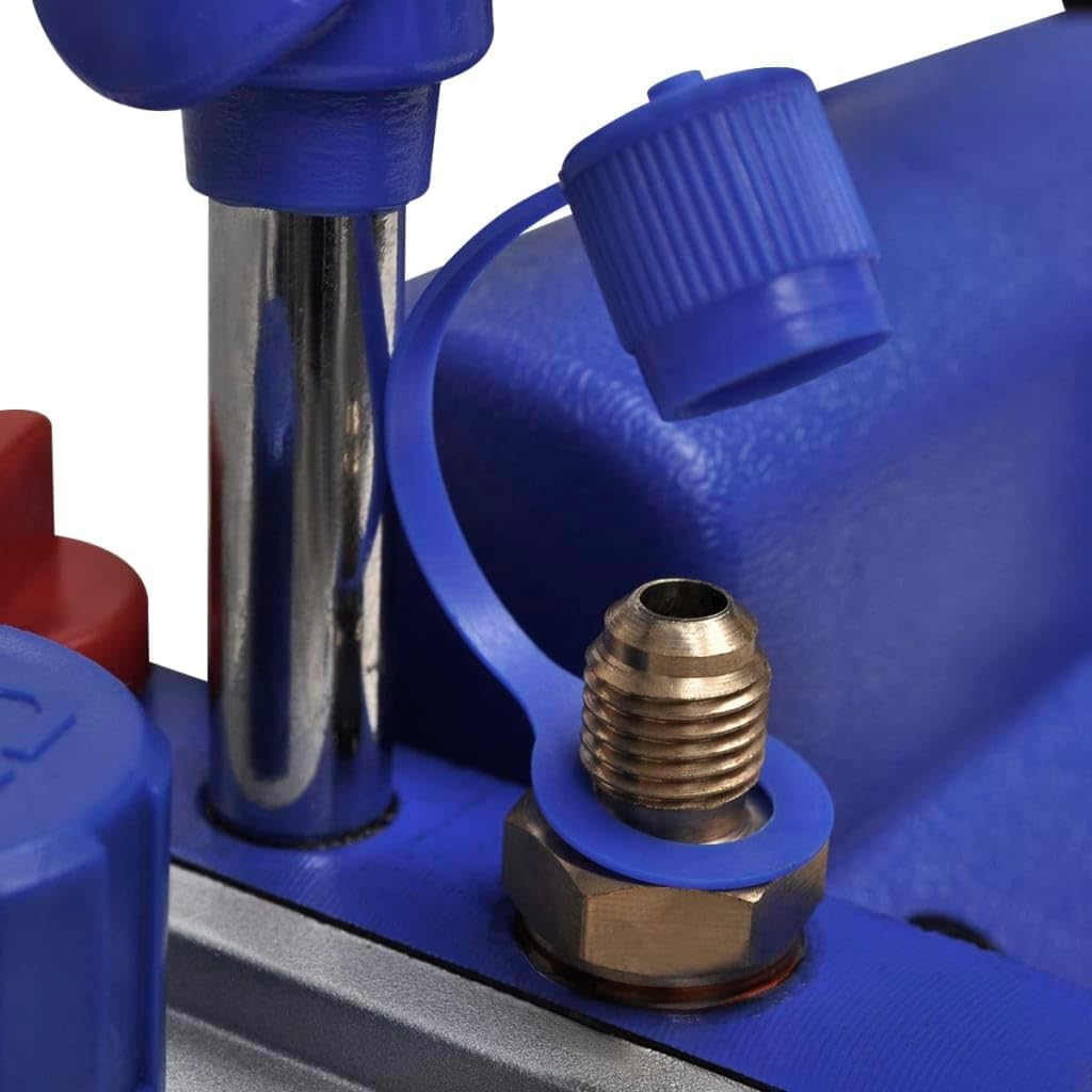 vidaXL Vakuumpumpe 50L/min Unterdruckpumpe Kompressor Vacuumpumpe Klimaanlagen Blau, Blau