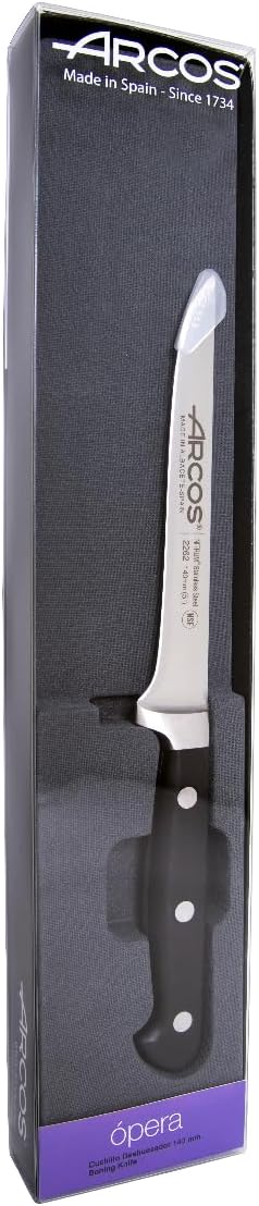 Arcos Opera - Ausbeinmesser - NITRUM geschmiedetem Edelstahl 140 mm - HandGriff POM Farbe Schwarz